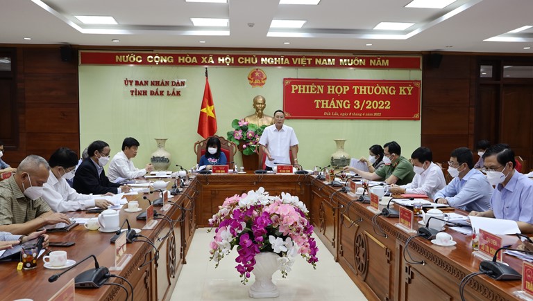 UBND tỉnh họp Phiên thường kỳ tháng 3/2022 